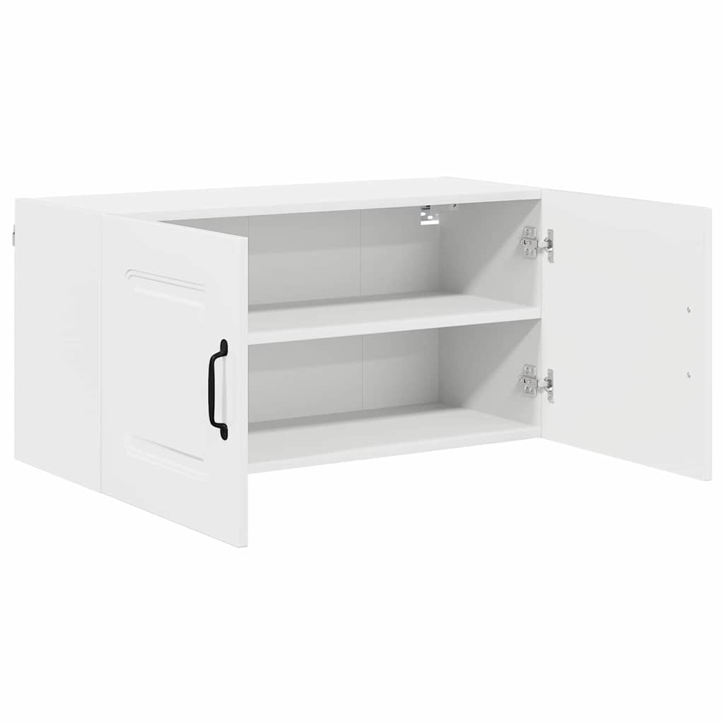 Dulap suspendat de bucatarie cu raft Alb lucios 80 x 31 x 40 cm — imaginea 6