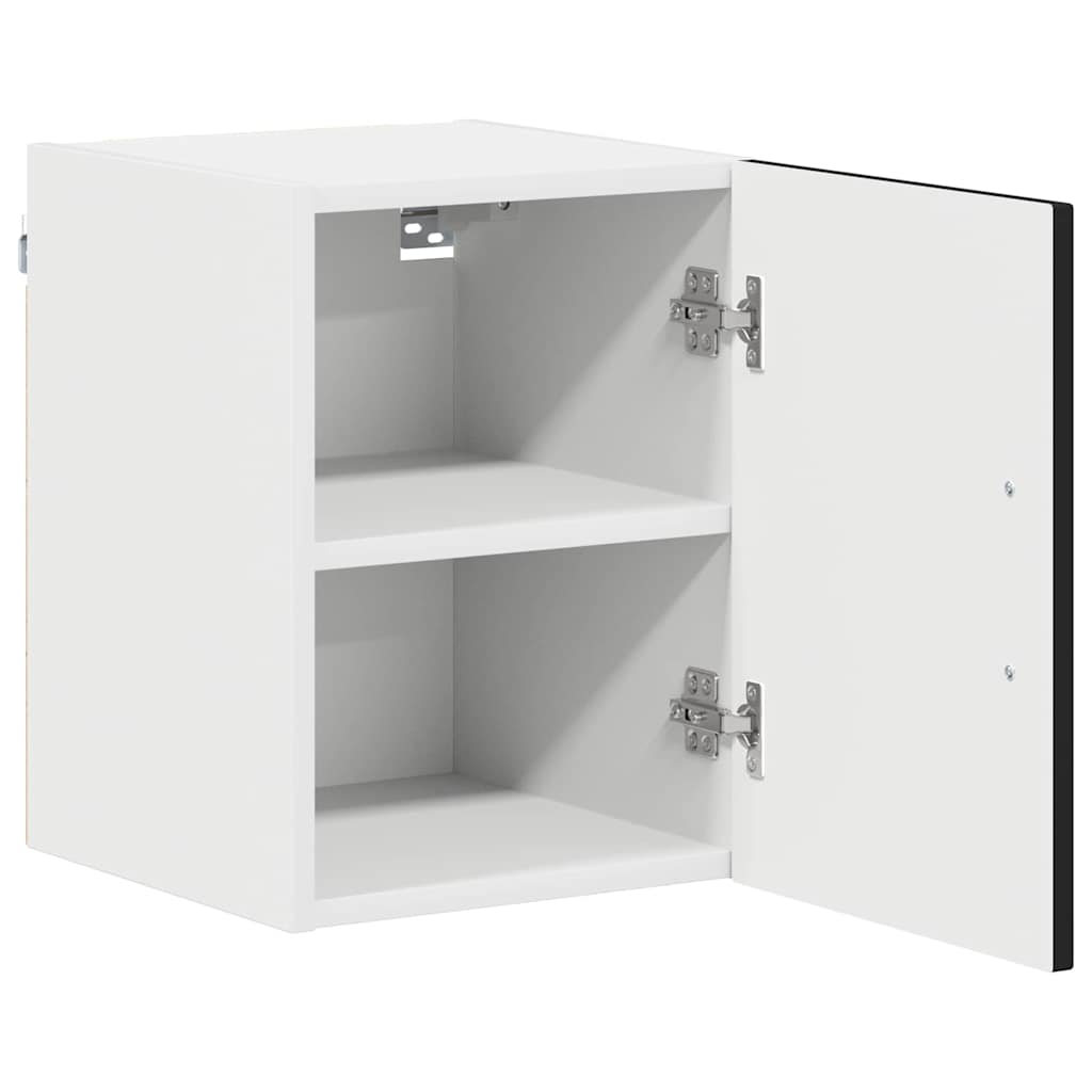 Dulap suspendat de bucatarie cu usa 2 pcs Negru 30 x 31 x 40 cm — imaginea 6