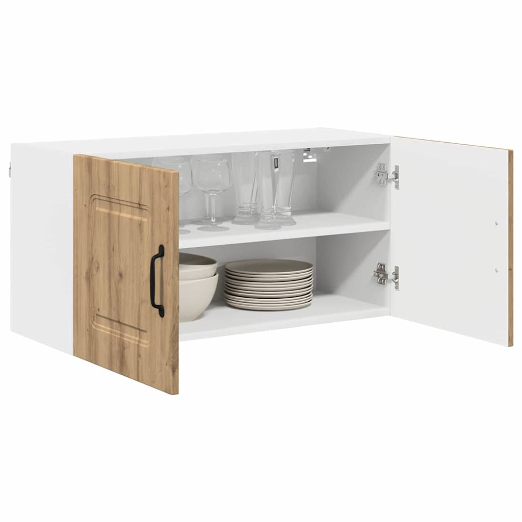 Dulap suspendat de bucatarie Stejar Artizanal 80 x 31 x 40 cm — imaginea 4