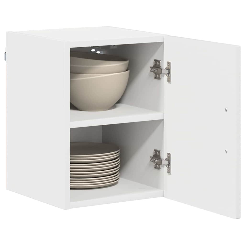 Dulap suspendat de bucatarie cu raft Alb lucios 30 x 31 x 40 cm — imaginea 4