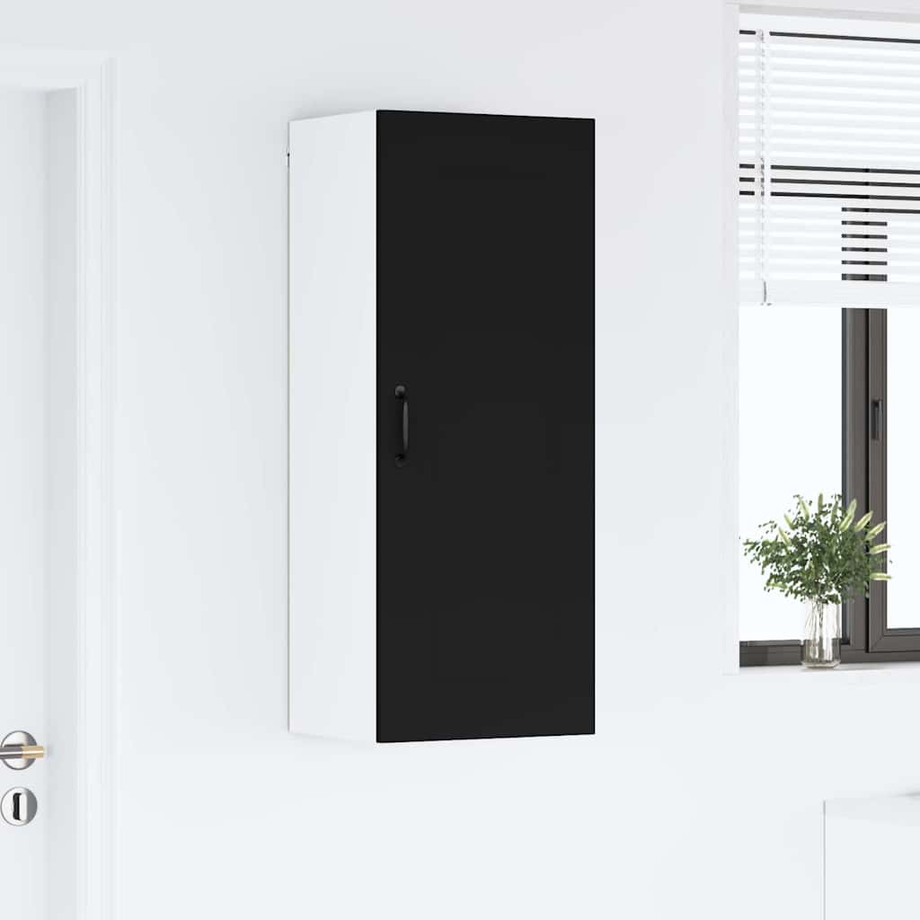 Dulap suspendat de bucatarie cu raft Negru 40 x 31 x 100 cm — imaginea 5