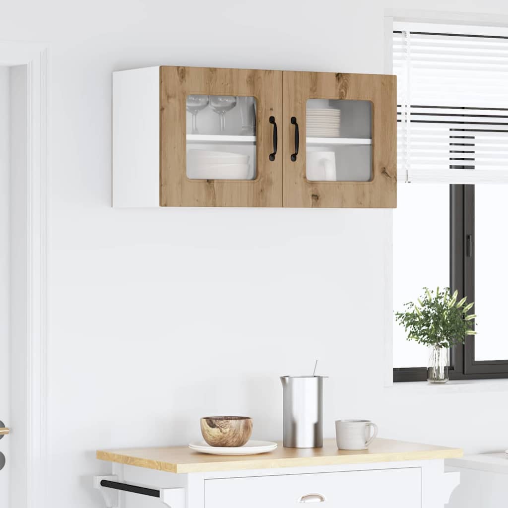 Dulap suspendat de bucatarie Stejar Artizanal 80 x 31 x 40 cm — imaginea 5