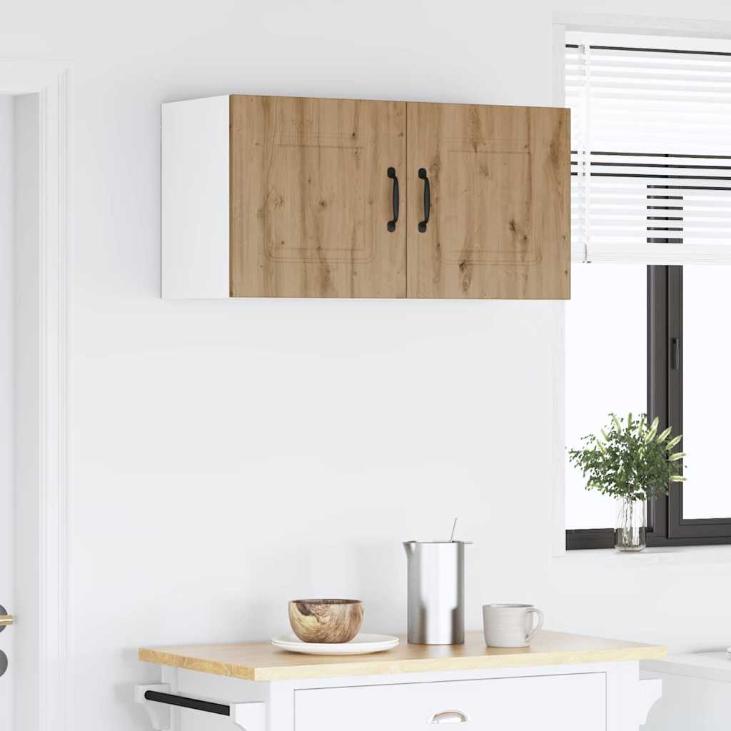 Dulap suspendat de bucatarie Stejar Artizanal 80 x 31 x 40 cm — imaginea 5