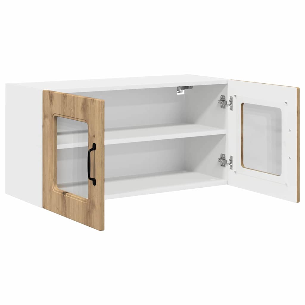 Dulap suspendat de bucatarie Stejar Artizanal 80 x 31 x 40 cm — imaginea 6