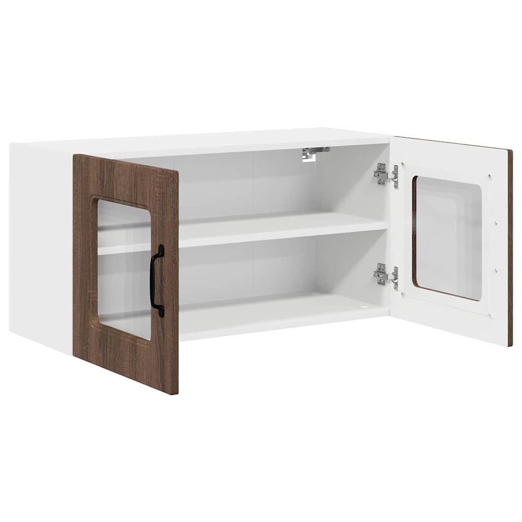 Dulap suspendat de bucatarie Stejar inchis 80 x 31 x 40 cm — imaginea 6