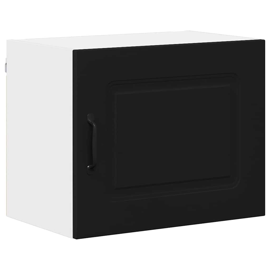 Dulap suspendat de bucatarie cu usa 2 pcs Negru 50 x 31 x 40 cm — imaginea 6