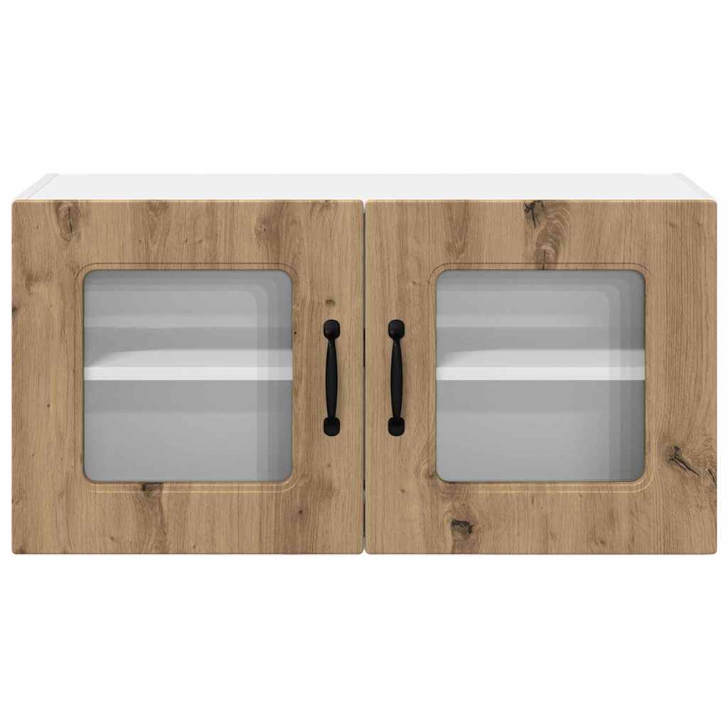 Dulap suspendat de bucatarie Stejar Artizanal 80 x 31 x 40 cm — imaginea 7