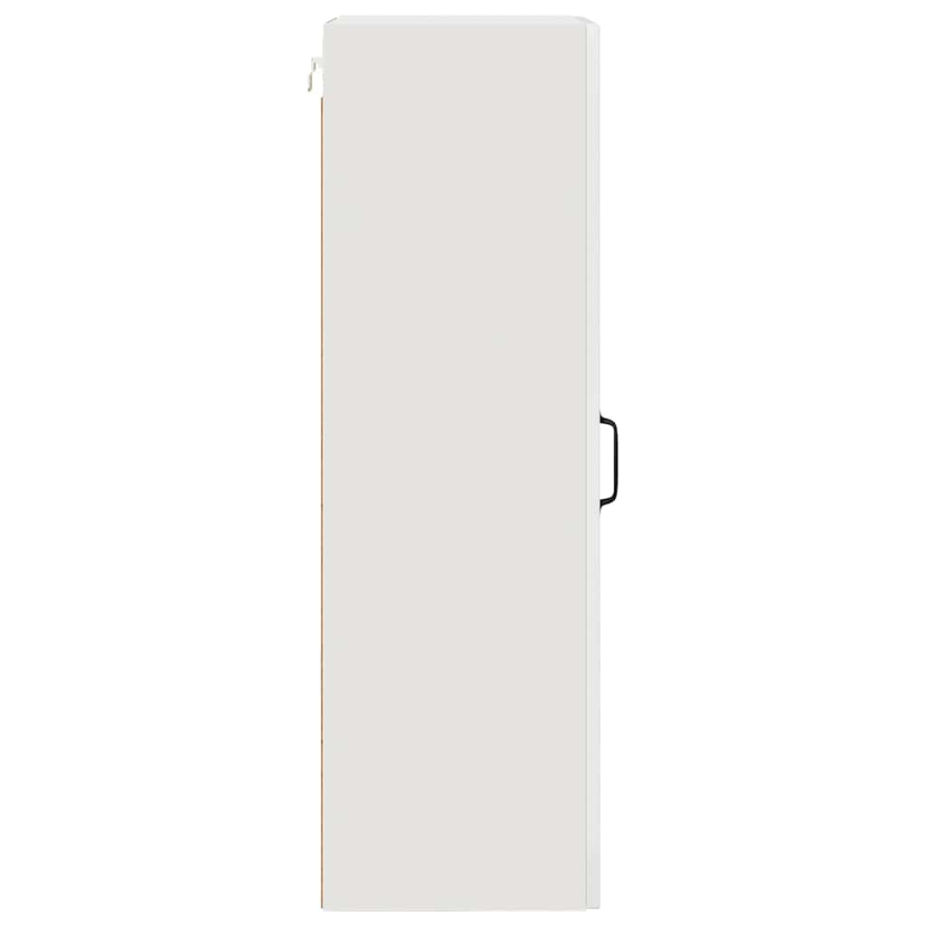 Dulap suspendat de bucatarie cu usa Alb lucios 40 x 31 x 100 cm — imaginea 8