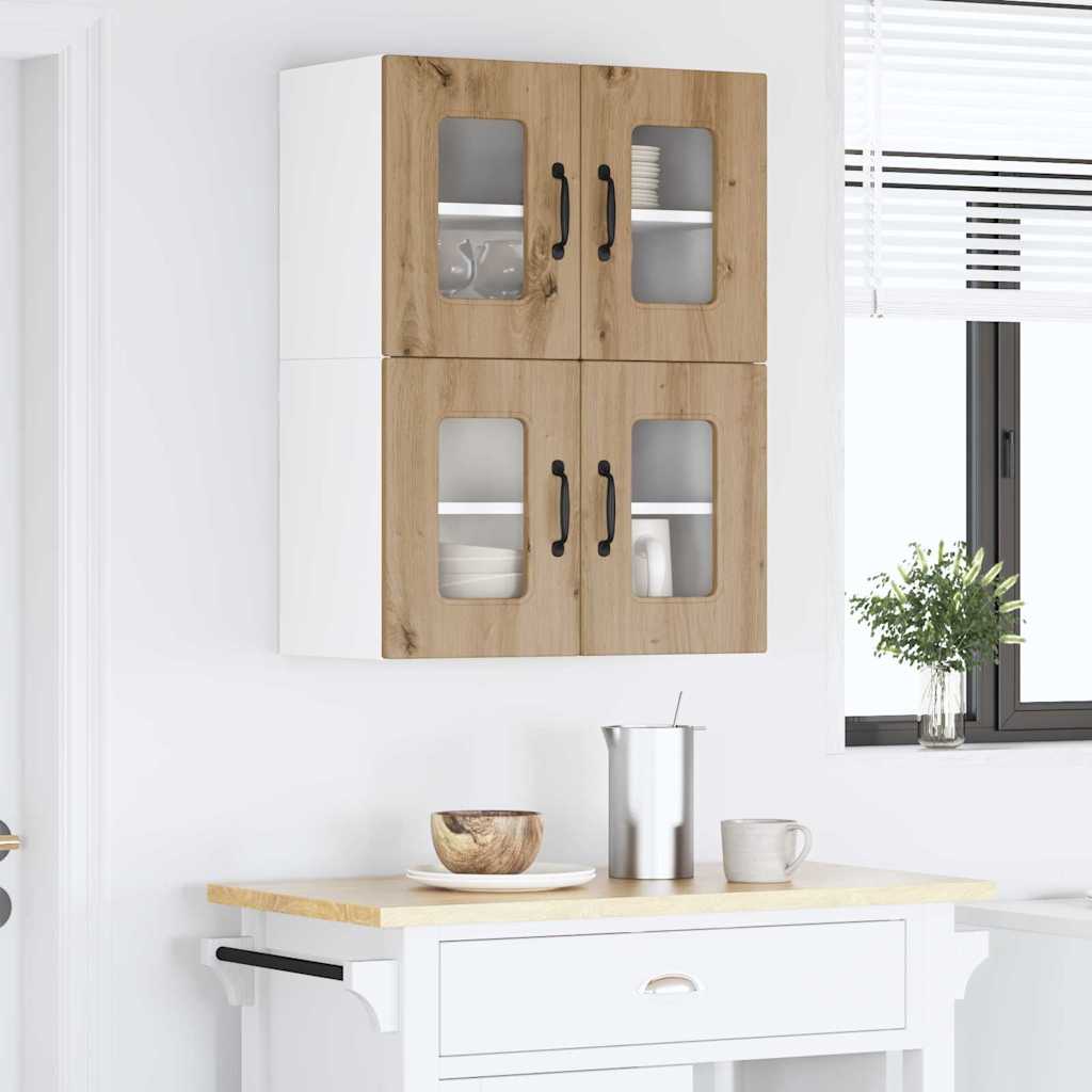 Dulap suspendat de bucatarie Stejar Artizanal 60 x 31 x 40 cm — imaginea 5