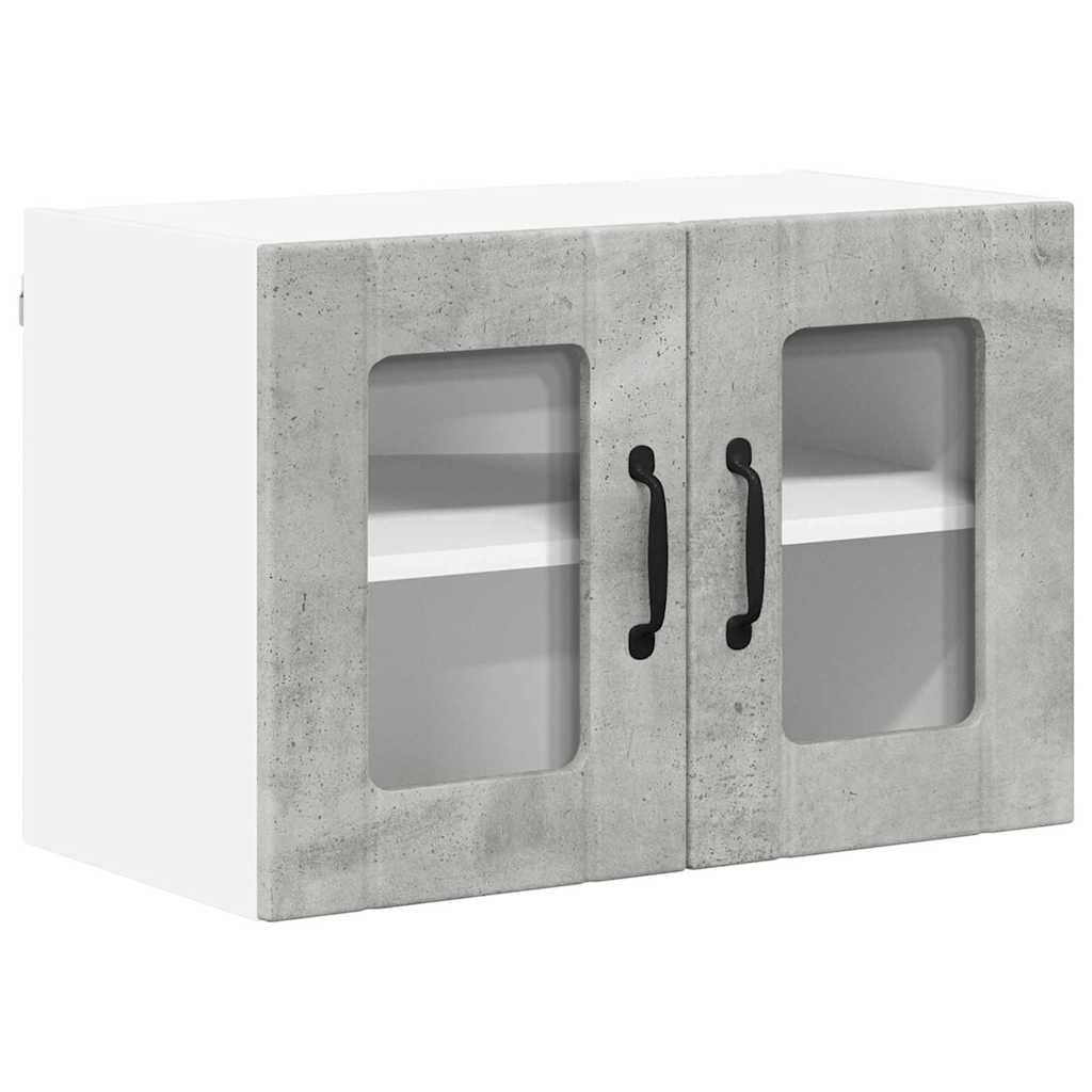 Dulap suspendat de bucatarie Gri din beton 60 x 31 x 40 cm