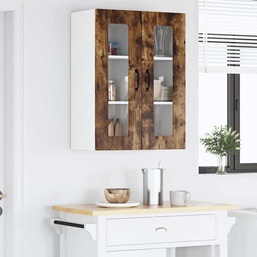 Dulap suspendat de bucatarie Stejar fumuriu 60 x 31 x 80 cm — imaginea 5