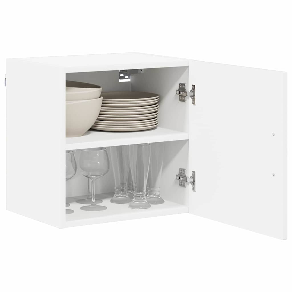 Dulap suspendat de bucatarie cu raft Alb lucios 40 x 31 x 40 cm — imaginea 4