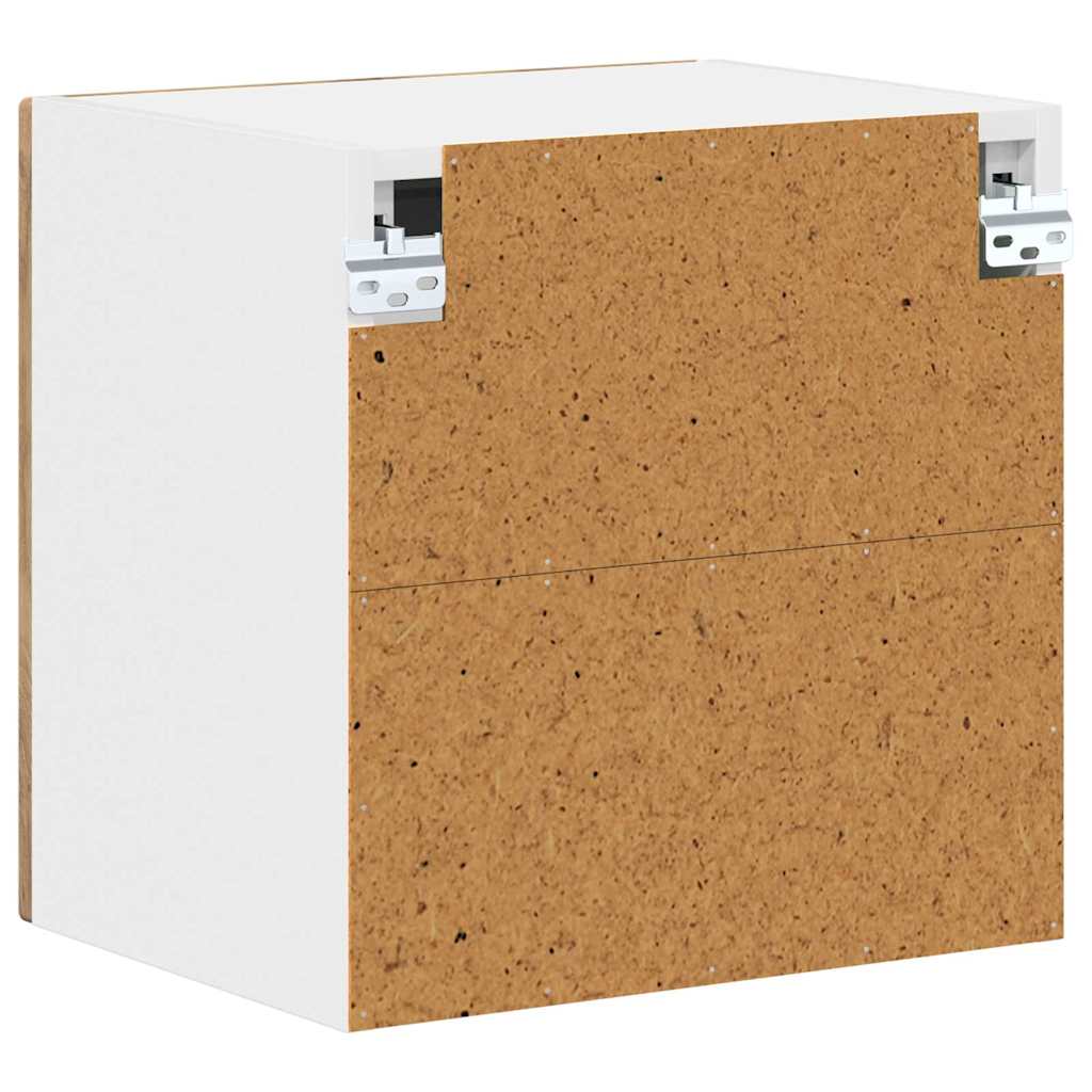 Dulap suspendat de bucatarie cu raft 2 pcs Stejar Artizanal — imaginea 10