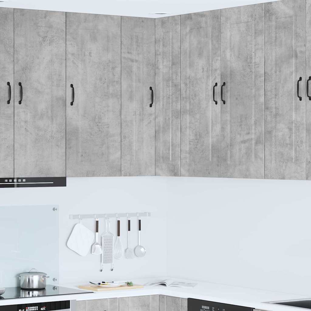 Dulap suspendat de bucatarie Gri din beton 57 x 57 x 100 cm — imaginea 2
