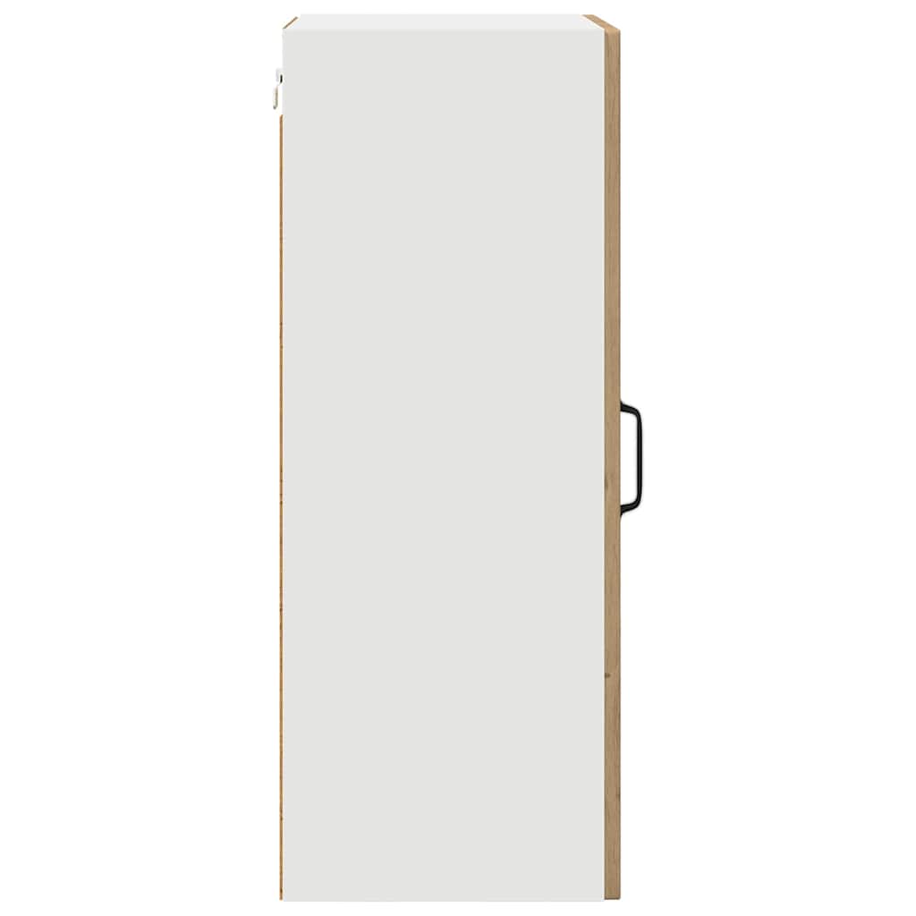 Dulap suspendat de bucatarie cu raft 2 pcs Stejar Artizanal — imaginea 9