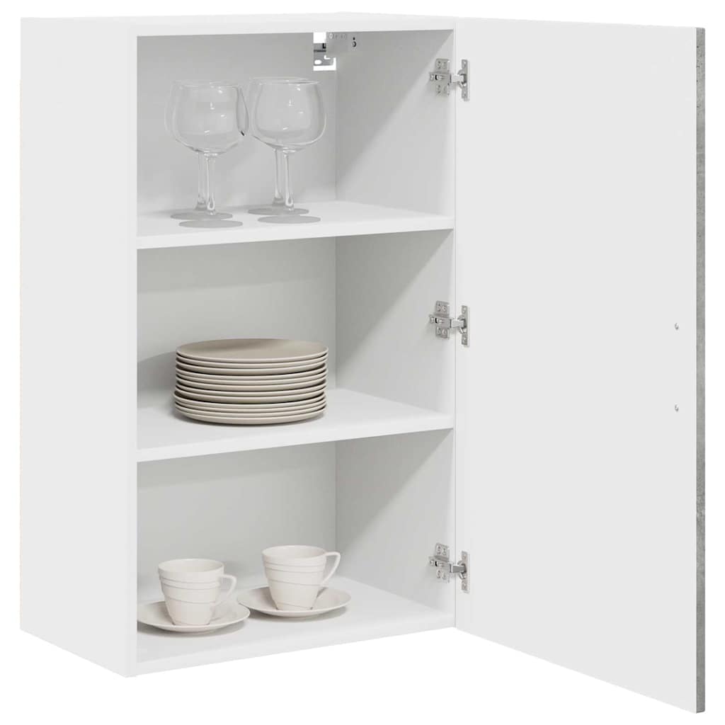Dulap suspendat de bucatarie Gri din beton 50 x 31 x 80 cm — imaginea 4
