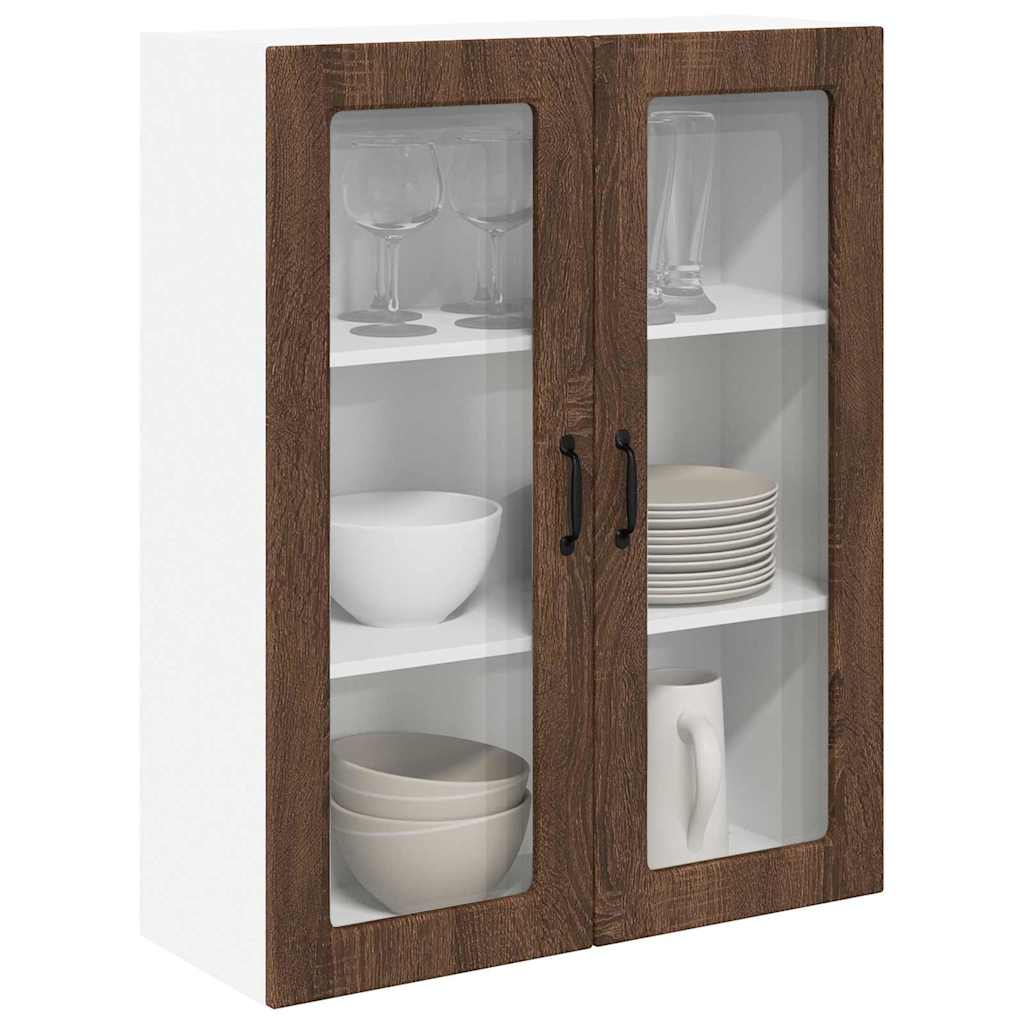 Dulap suspendat de bucatarie Stejar inchis 80 x 31 x 100 cm — imaginea 4
