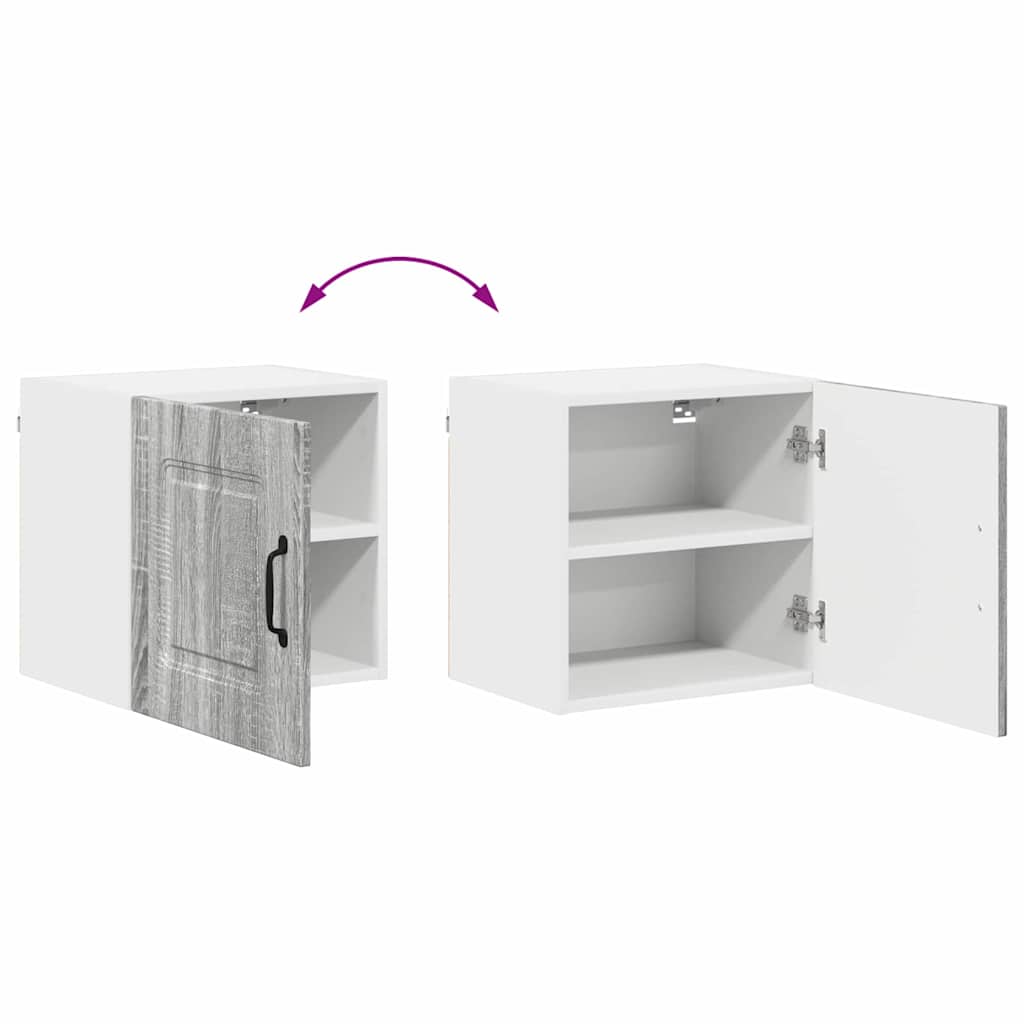 Dulap suspendat de bucatarie 2 pcs Gri Sonoma 40 x 31 x 40 cm — imaginea 13