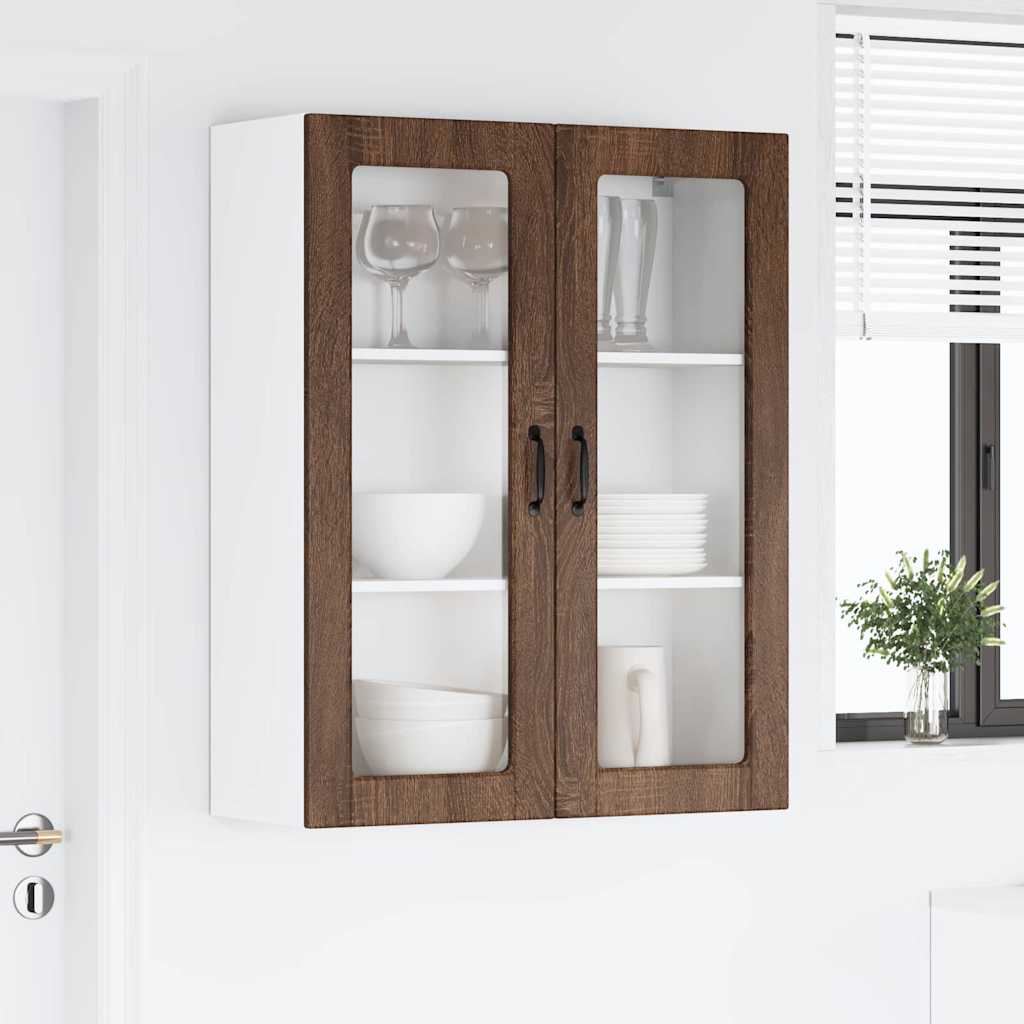 Dulap suspendat de bucatarie Stejar inchis 80 x 31 x 100 cm — imaginea 5