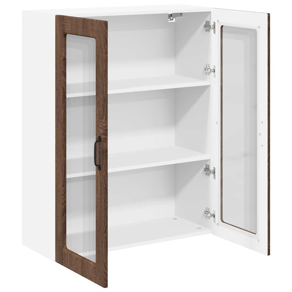 Dulap suspendat de bucatarie Stejar inchis 80 x 31 x 100 cm — imaginea 6
