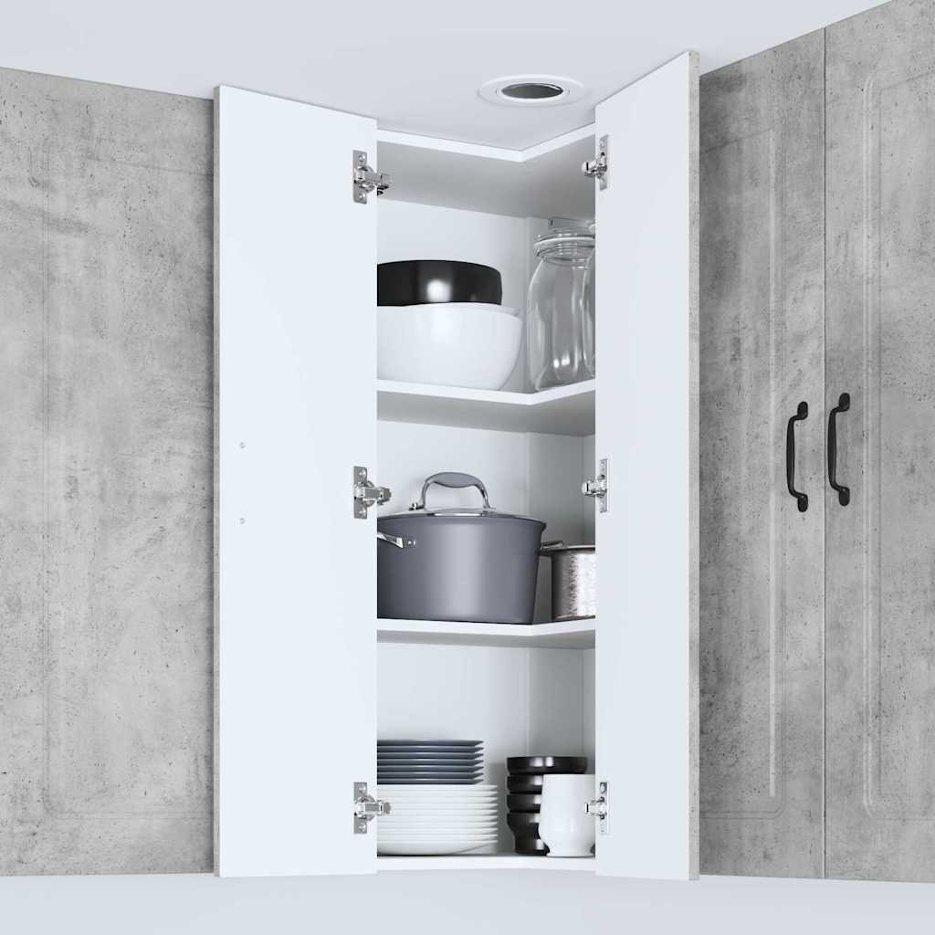 Dulap suspendat de bucatarie Gri din beton 57 x 57 x 100 cm — imaginea 5
