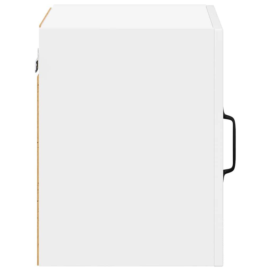 Dulap suspendat de bucatarie cu raft Alb lucios 40 x 31 x 40 cm — imaginea 8