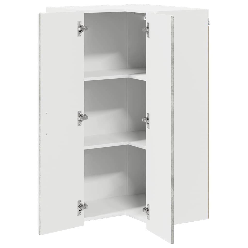 Dulap suspendat de bucatarie Gri din beton 57 x 57 x 100 cm — imaginea 6