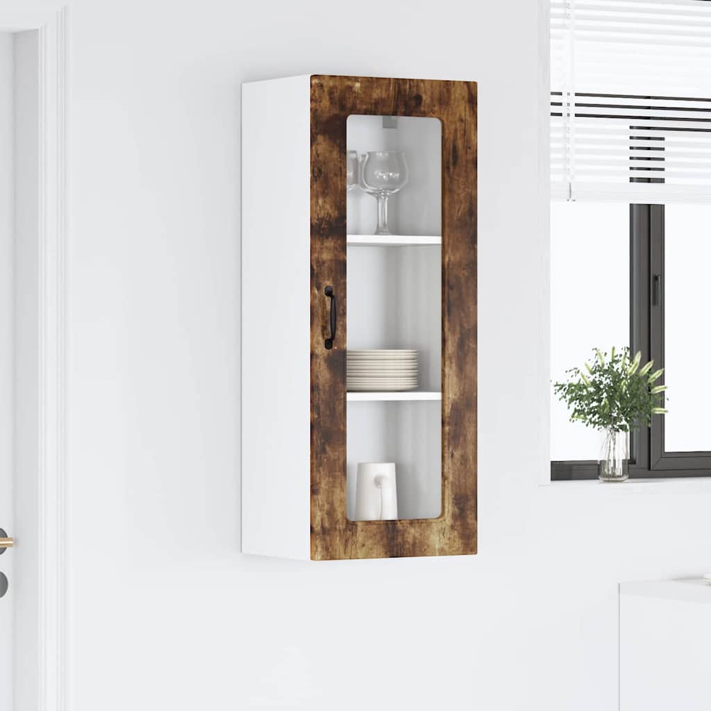 Dulap suspendat de bucatarie Stejar fumuriu 40 x 31 x 100 cm — imaginea 5
