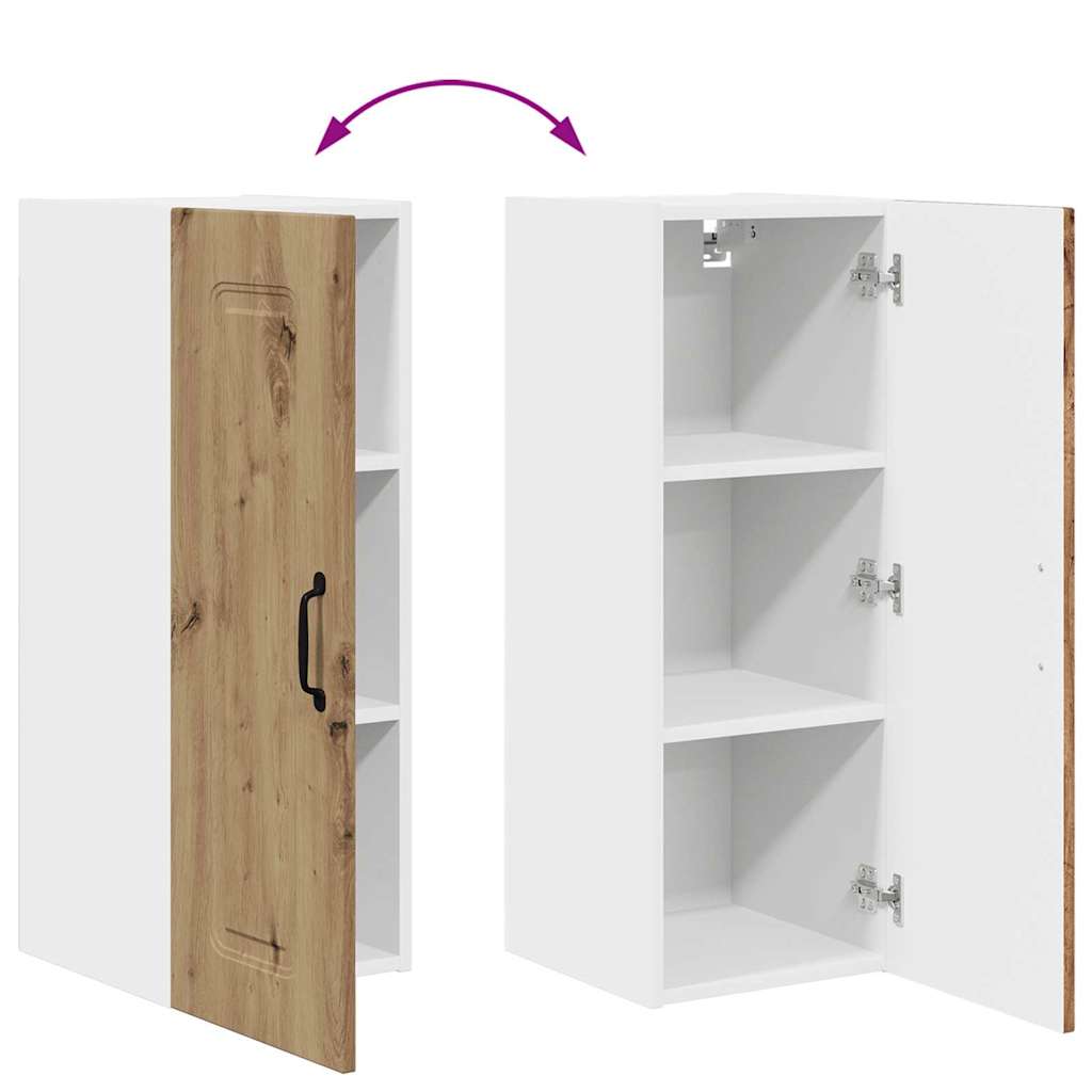 Dulap suspendat de bucatarie Stejar Artizanal 30 x 31 x 80 cm — imaginea 12