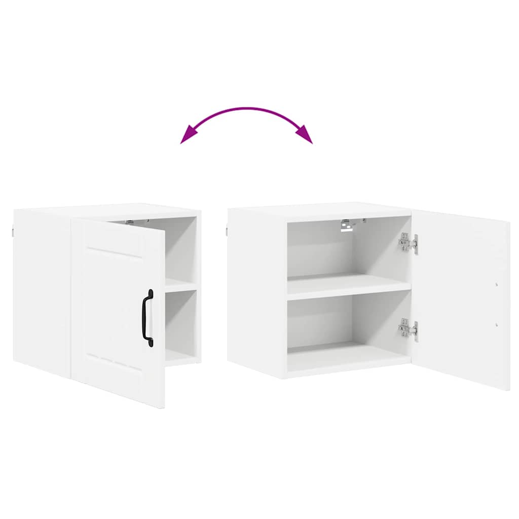Dulap suspendat de bucatarie cu raft Alb lucios 40 x 31 x 40 cm — imaginea 12
