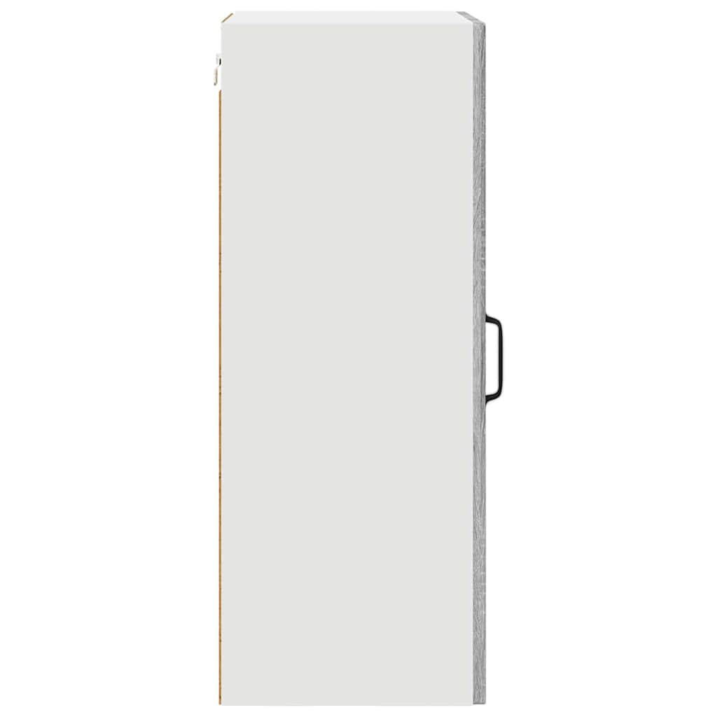 Dulap suspendat de bucatarie cu raft Gri Sonoma 40 x 31 x 80 cm — imaginea 8