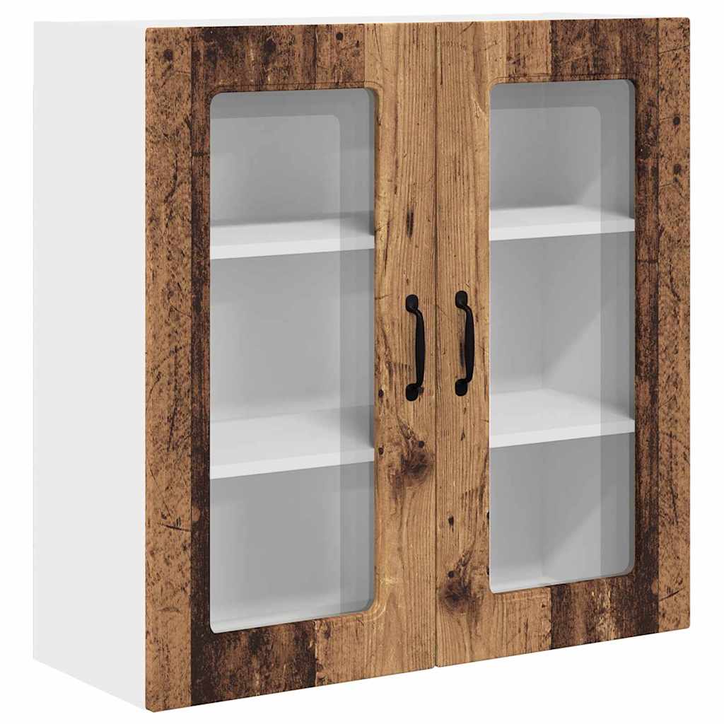 Dulap suspendat de bucatarie cu raft Lemn Vechi 80 x 31 x 80 cm