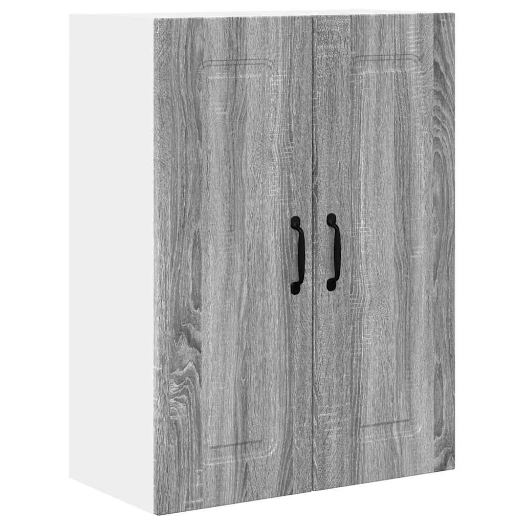 Dulap suspendat de bucatarie cu raft Gri Sonoma 60 x 31 x 80 cm