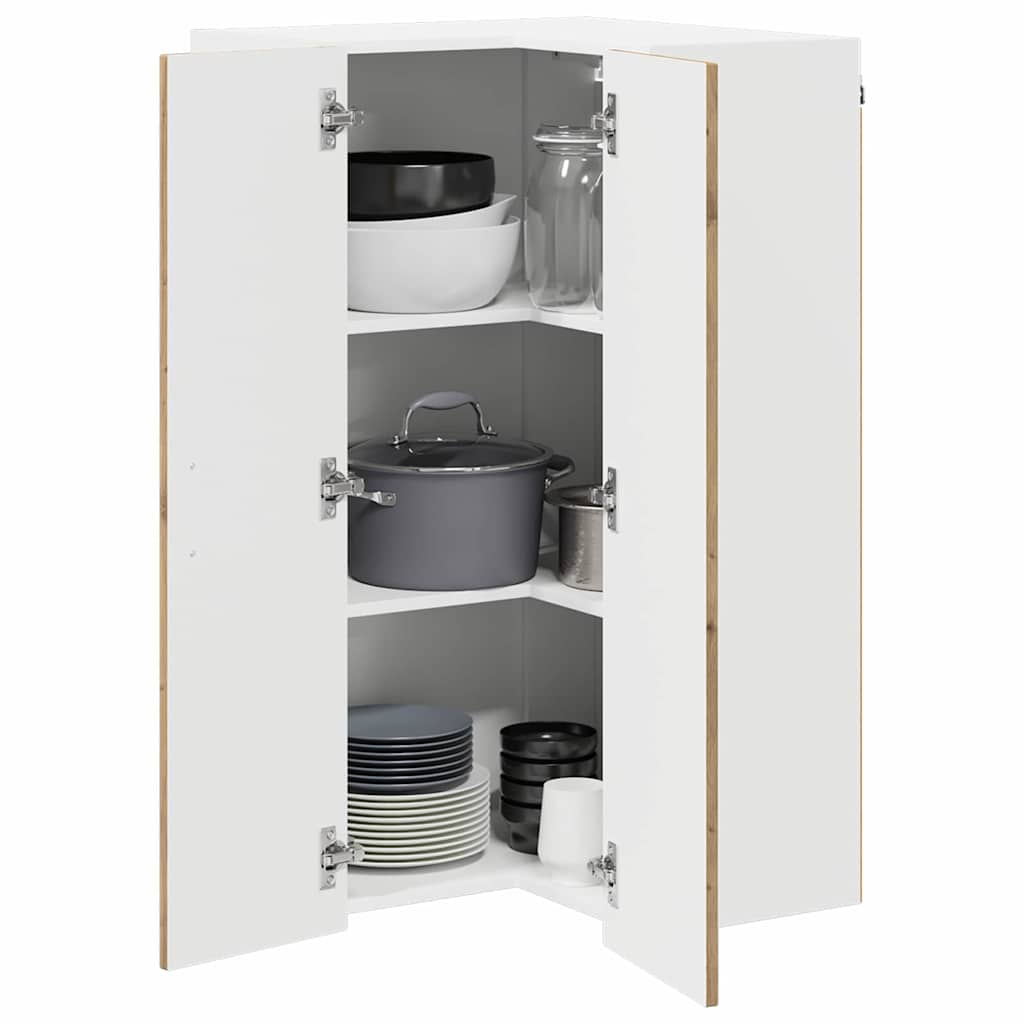 Dulap suspendat de bucatarie Stejar Artizanal 57 x 57 x 100 cm — imaginea 4