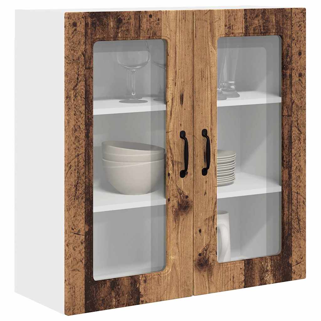 Dulap suspendat de bucatarie cu raft Lemn Vechi 80 x 31 x 80 cm — imaginea 4