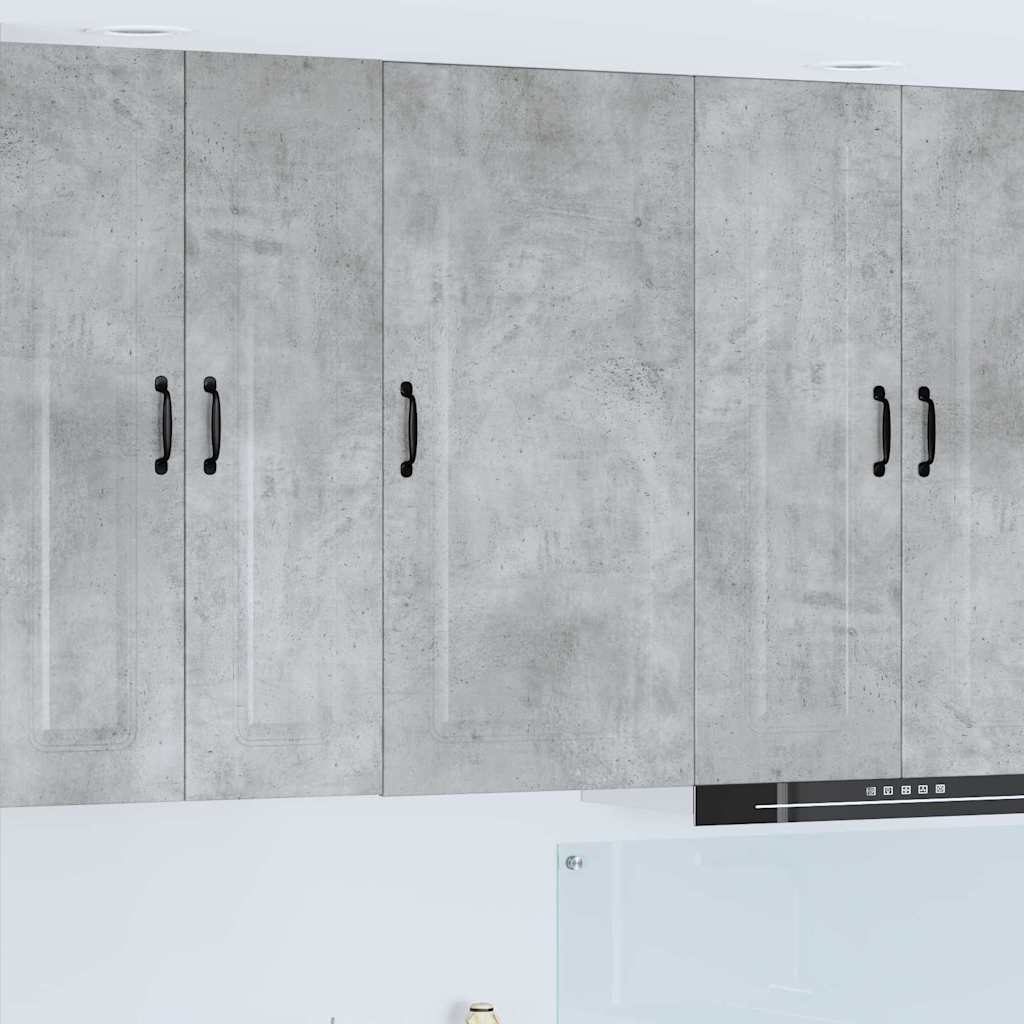 Dulap suspendat de bucatarie Gri din beton 50 x 31 x 100 cm — imaginea 2