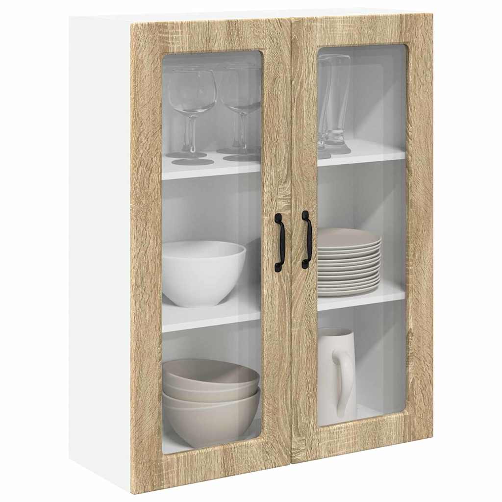 Dulap suspendat de bucatarie Stejar Sonoma 80 x 31 x 100 cm — imaginea 4