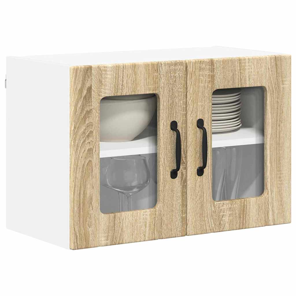 Dulap suspendat de bucatarie Stejar Sonoma 60 x 31 x 40 cm — imaginea 4