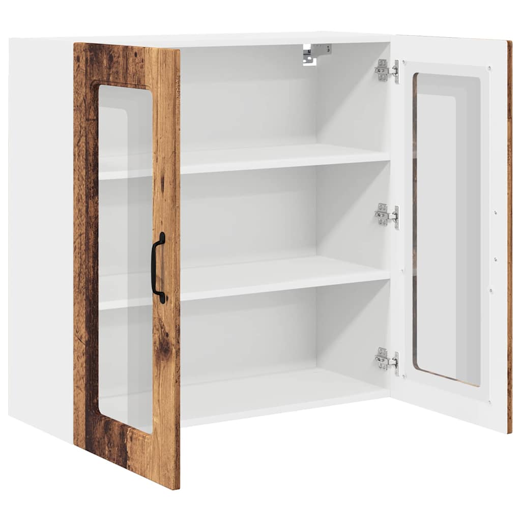 Dulap suspendat de bucatarie cu raft Lemn Vechi 80 x 31 x 80 cm — imaginea 6