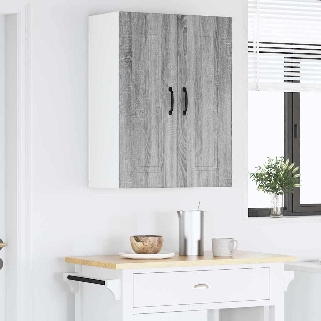 Dulap suspendat de bucatarie cu raft Gri Sonoma 60 x 31 x 80 cm — imaginea 5