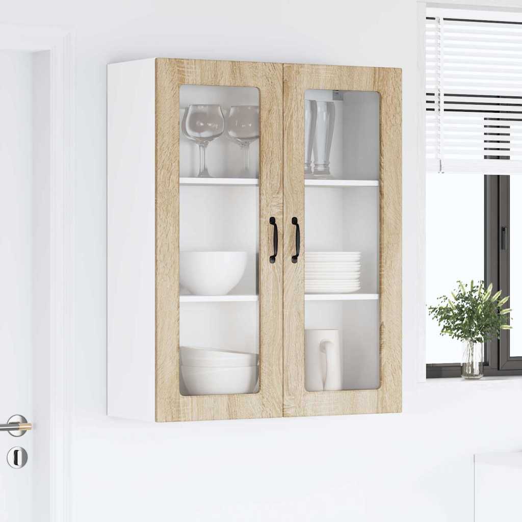 Dulap suspendat de bucatarie Stejar Sonoma 80 x 31 x 100 cm — imaginea 5