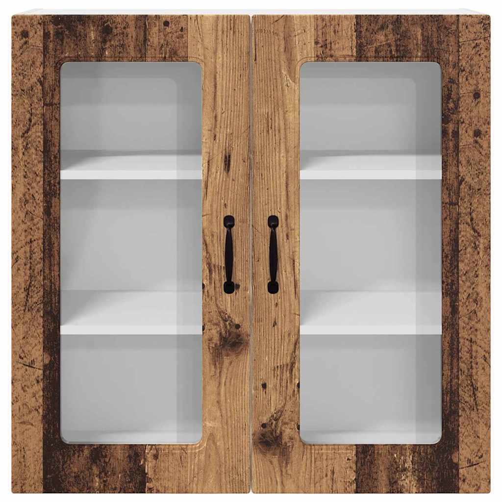 Dulap suspendat de bucatarie cu raft Lemn Vechi 80 x 31 x 80 cm — imaginea 7