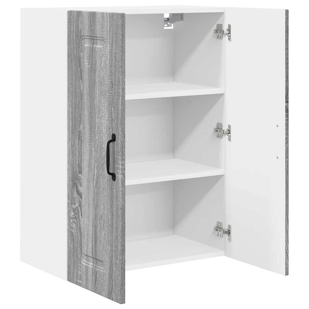 Dulap suspendat de bucatarie cu raft Gri Sonoma 60 x 31 x 80 cm — imaginea 6