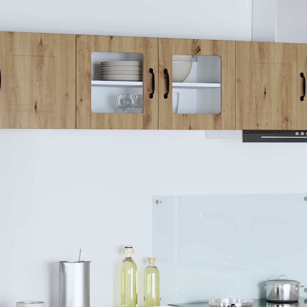 Dulap suspendat de bucatarie Stejar Artizanal 80 x 31 x 40 cm — imaginea 2