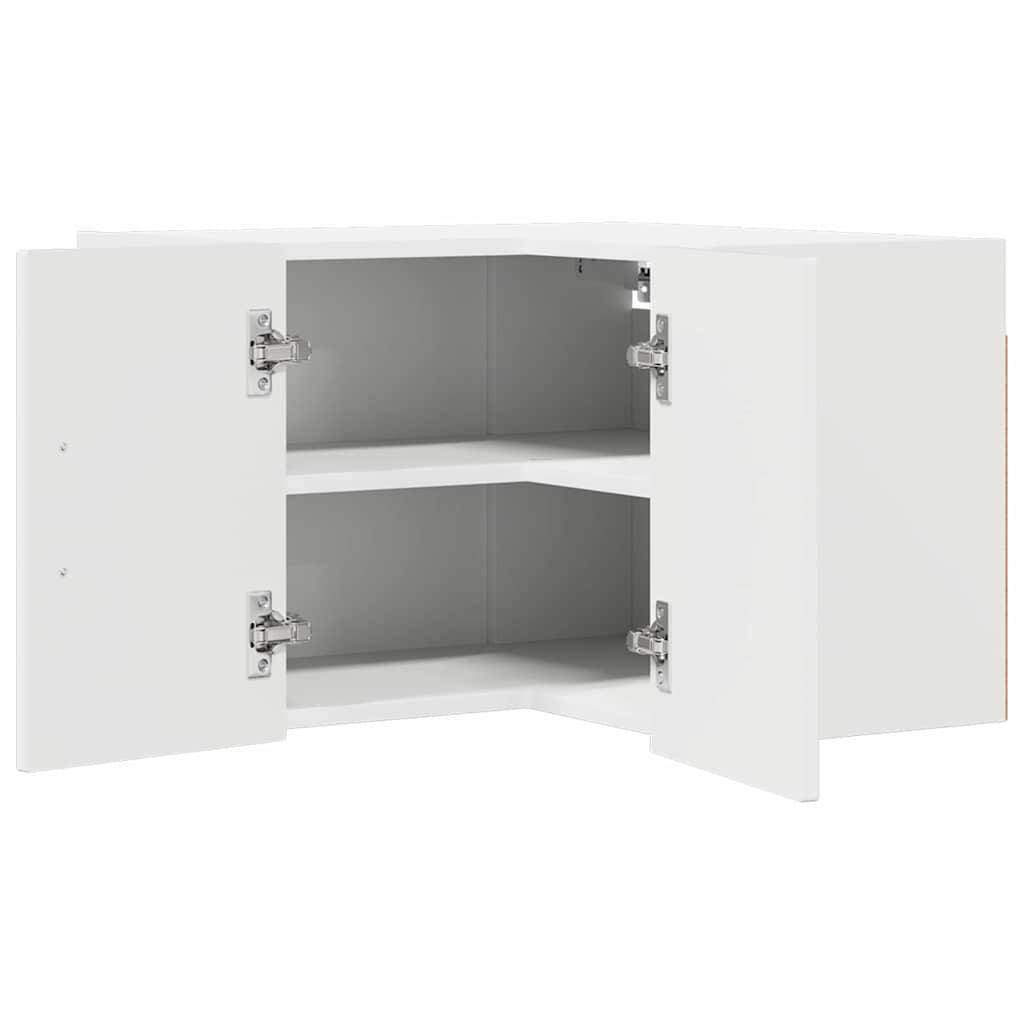 Dulap suspendat de bucatarie cu raft Alb lucios 57 x 57 x 40 cm — imaginea 6