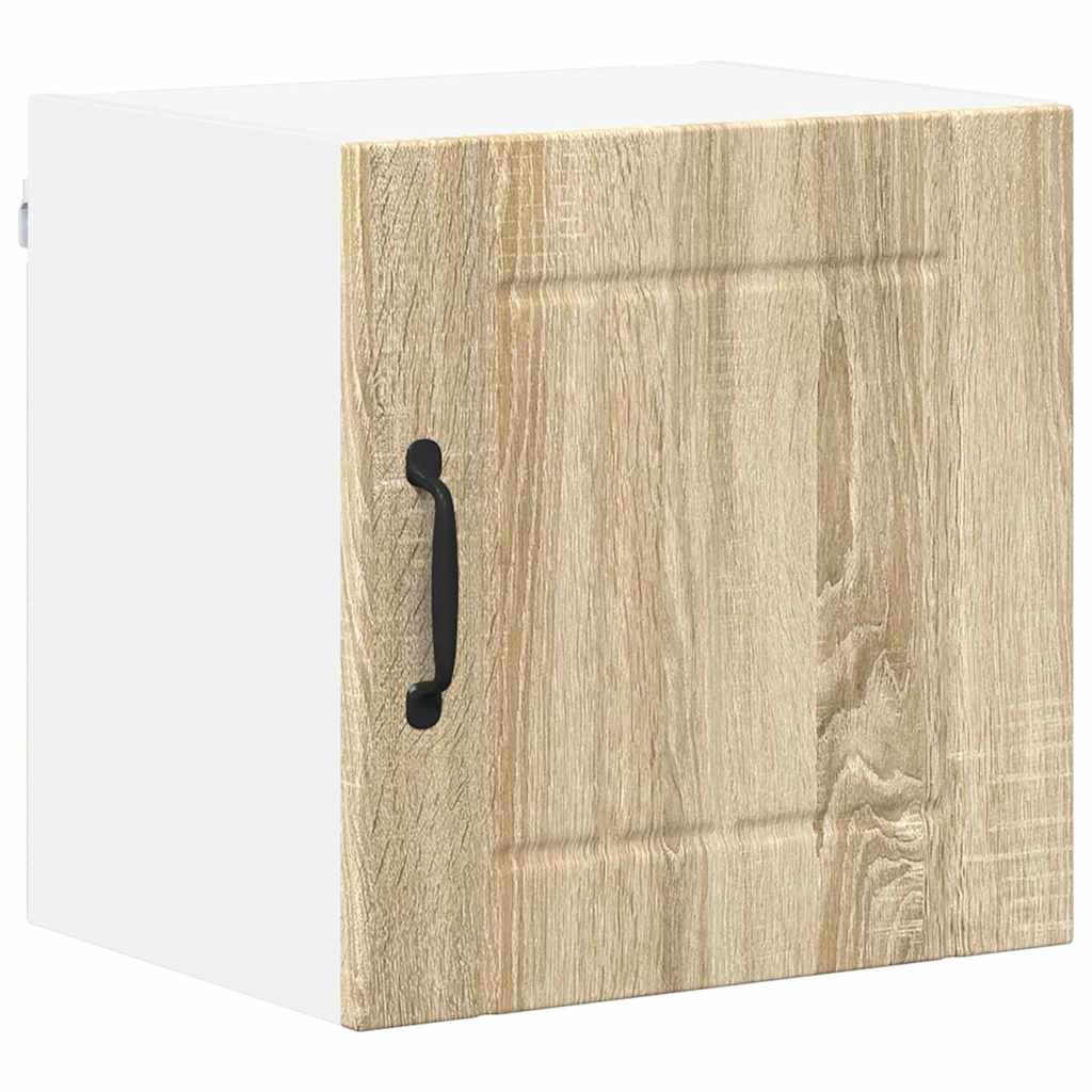 Dulap suspendat de bucatarie cu raft 2 pcs Stejar Sonoma — imaginea 6