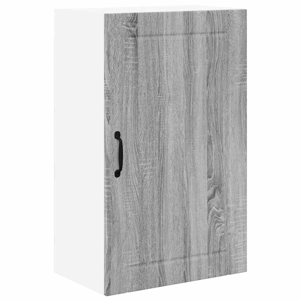 Dulap suspendat de bucatarie cu raft Gri Sonoma 50 x 31 x 80 cm