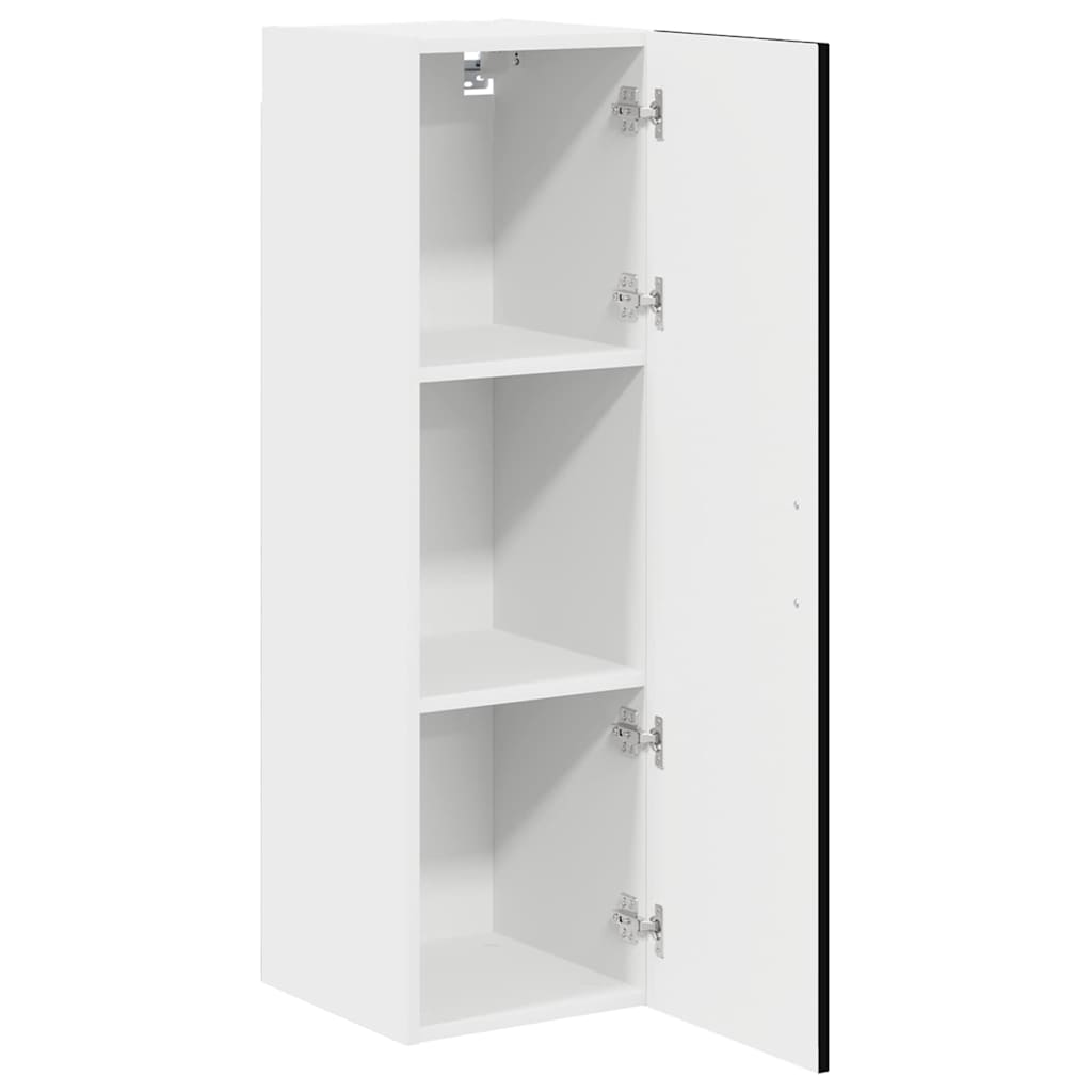 Dulap suspendat de bucatarie cu raft Negru 30 x 31 x 100 cm — imaginea 6
