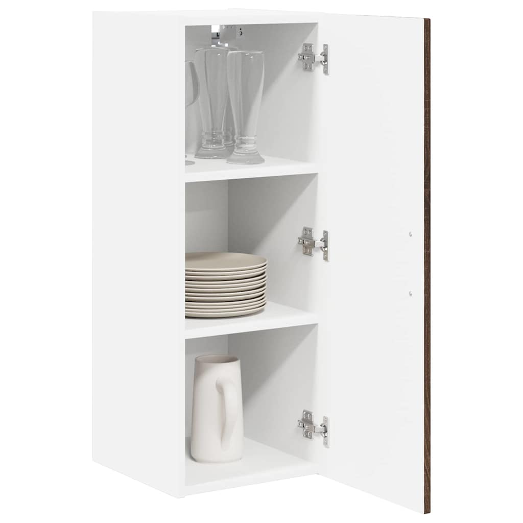 Dulap suspendat de bucatarie cu raft 2 pcs Stejar inchis — imaginea 4