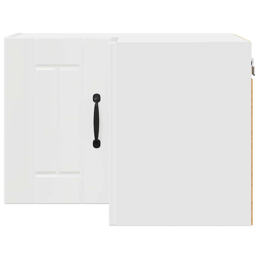 Dulap suspendat de bucatarie cu raft Alb lucios 57 x 57 x 40 cm — imaginea 7